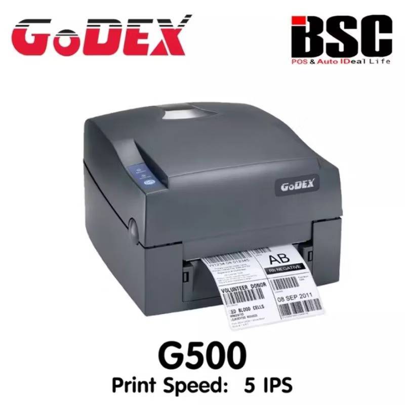 เครื่องพิมพ์บาร์โค้ด GoDEX รุ่น G500 ,เครื่องอ่านบาร์โค้ด LS2208 มือสอง *ใช้งาน 1 ครั้งเท่านั้น*