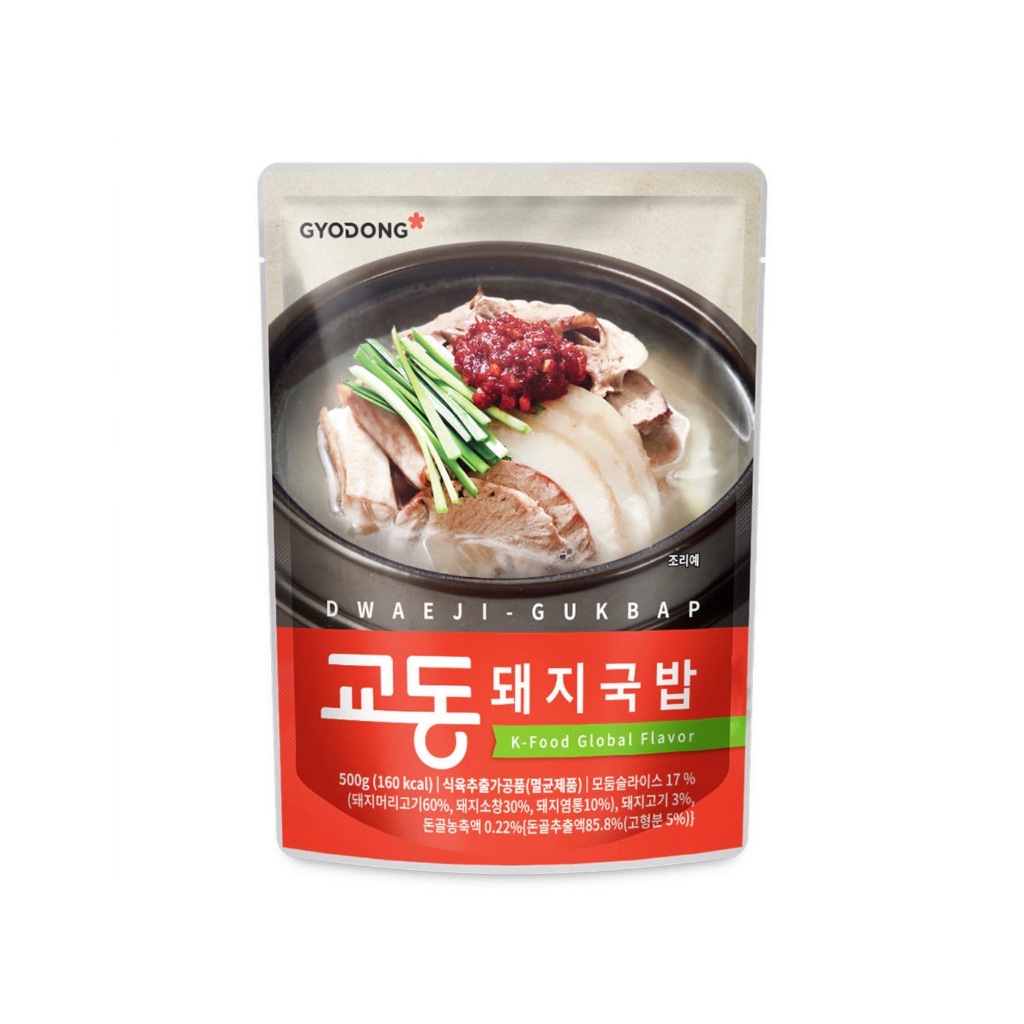 [ของแท้] 돼지국밥 Gyodong Pork Bone Soup (ซุปกระดูกหมูสำเร็จรูป) 500g