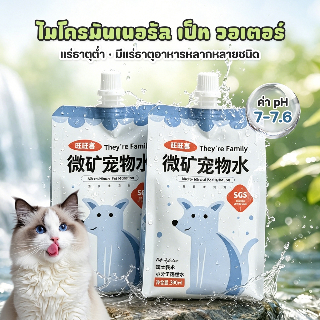 น้ำแร่สำหรับสัตว์เลี้ยง น้ำแร่เพื่อสุขภาพแมว น้ำแร่สำหรับแมวของคุณ การดื่มน้ำดีต่อสุขภาพสัตว์เลี้ยงของคุณ