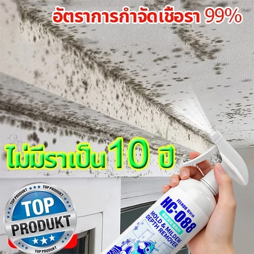 น้ำยาขจัดราผนัง น้ำยาฆ่าเชื้อรา500ML น้ำยากำจัดเชื้อรา น้ำยาฆ่าเชื้อรา​แบบสเปรย์ อัตราการฆ่าเชื้อสูงถึง 99.9%