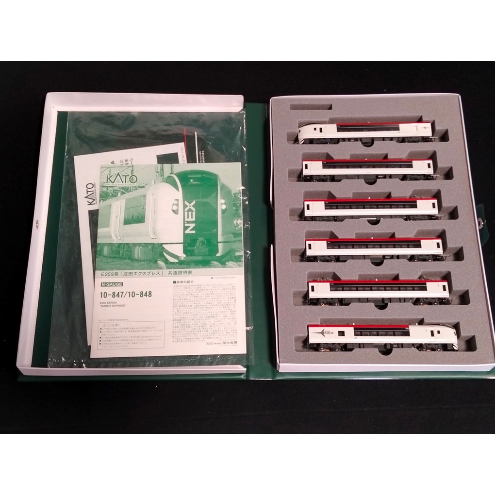 โมเดลรถไฟ Kato 10  - 848 JR Series E259 Narita Express Nex 1 ขบวน เซ็ท มี 6 คัน * ค้างสค้อค * Kato N