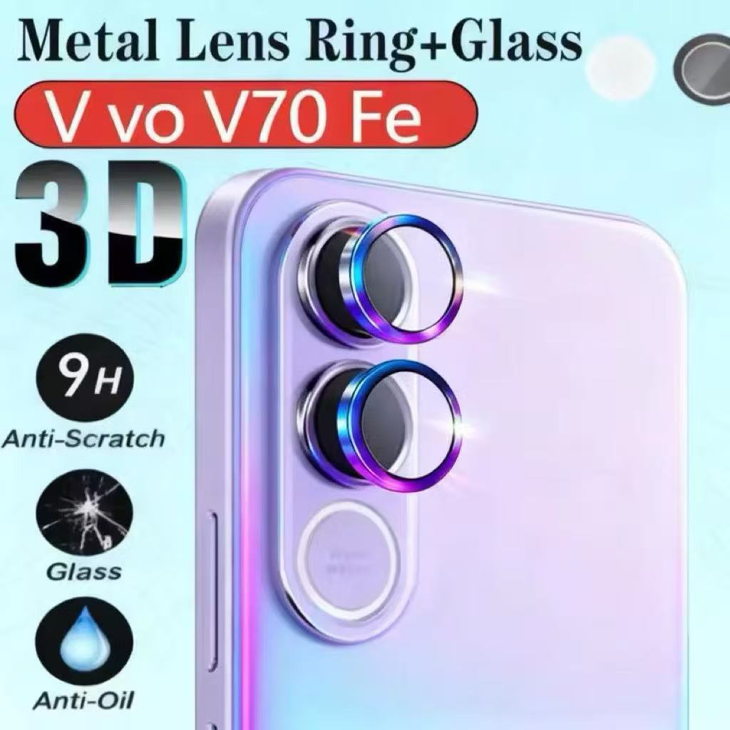 ฟิล์มกระจกกันรอย เลนส์กล้อง เต็มเลนส์ Vivo V70FE