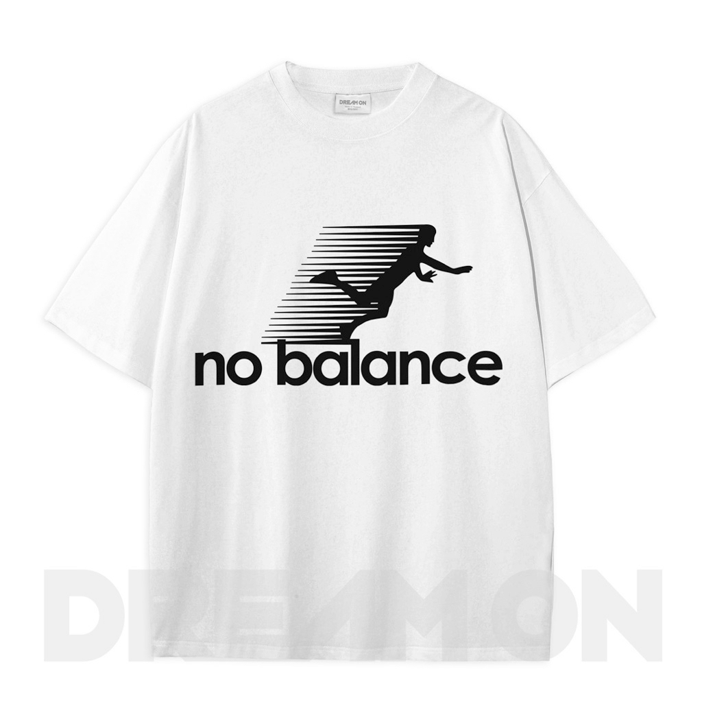 เสื้อยืด No balance ขาว ดำ ครีม พร้อมส่ง