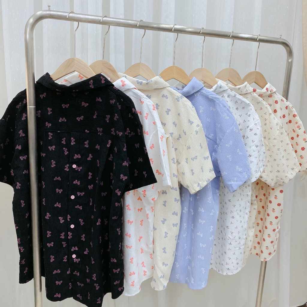 A.M CLUB [เอเอ็ม คลับ] Zipperfly เสื้อเชิ้ตซิปหน้ารูปผีเสื้อ เชิ้ตแขนสั้นผ้าลูกฟูกโอเวอร์ไซส์ซิปหน้ากระดุมหลัง ราคา ถูกที่สุด ดีลบีเคเค แกลเลอรีภาพที่ 3