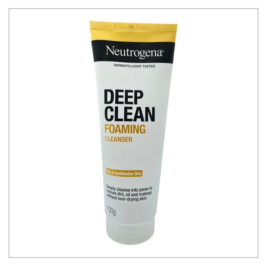 Neutrogena DEEP CLEAN FOAMING CLEANSER โฟมล้างหน้า ขนาด 100 กรัม