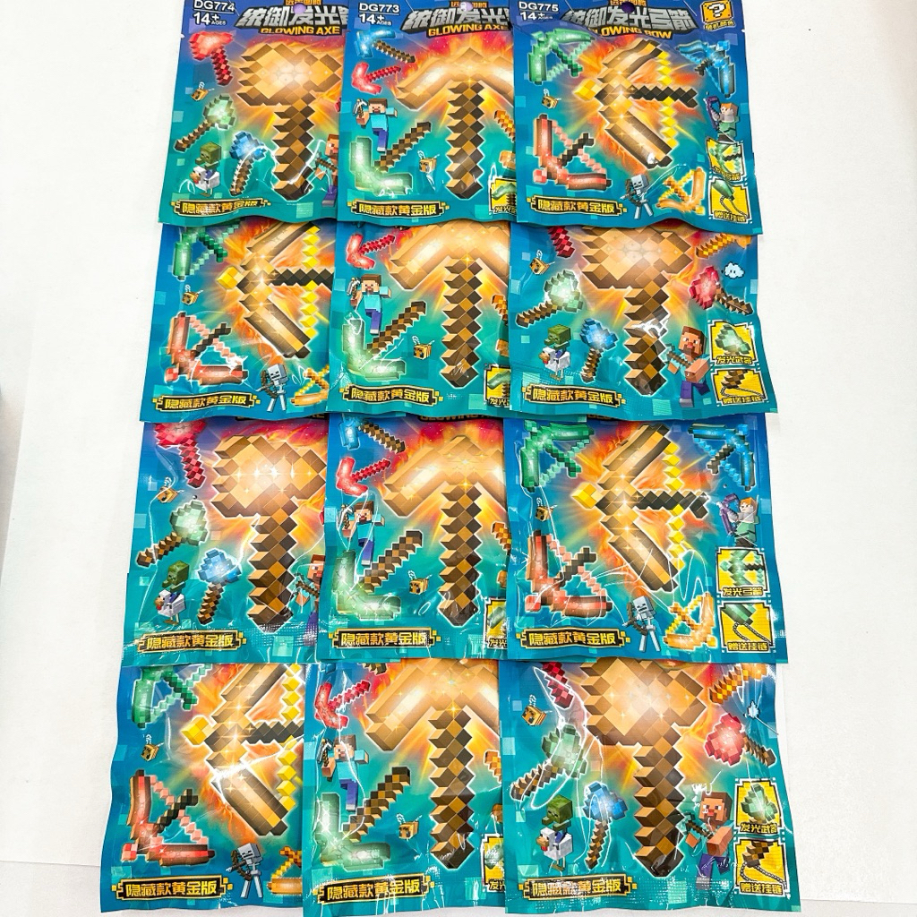 มายคราฟท์ ของเล่นมายคราฟท์มีไฟ 12ชิ้น my craft