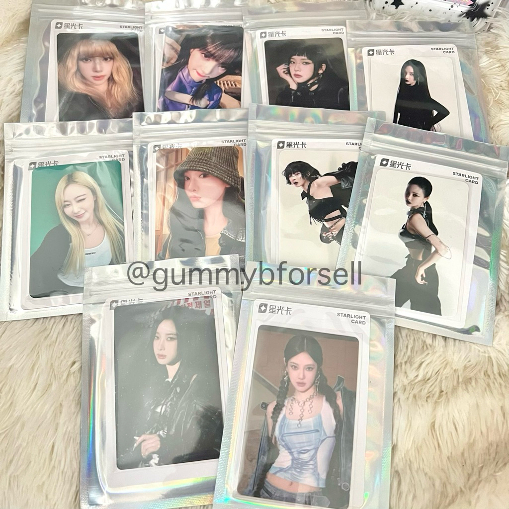(พร้อมส่ง) การ์ด QQ music aespa photocard Whiplash / Armageddon