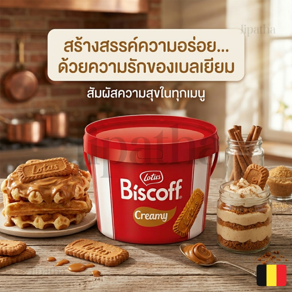 Lotus Biscoff Creamy Spread น้ำหนัก 8 กิโลกรัม BBF.14/12/26