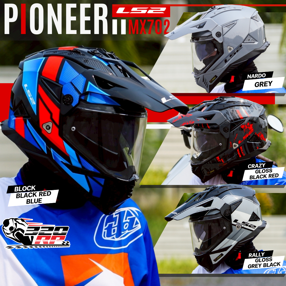 หมวกกันน๊อค LS2 รุ่น MX702 PIONEER II ของแท้ !! 320SP ราชพฤกษ์