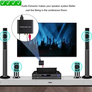 192KHz HD ARC Audio Adapter Extractor Digital To Analog Audio Converter DAC Coaxial SPDIF RCA 3.5มม.แจ็คสำหรับ HDTV