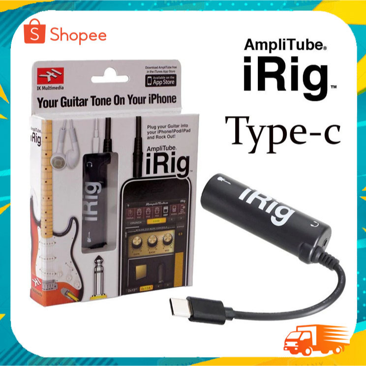 iRig AmpliTube Effect Guitar อุปกรณ์เพิ่มเอฟเฟคเสียงต่อกีต้าร์ iRig Type-c