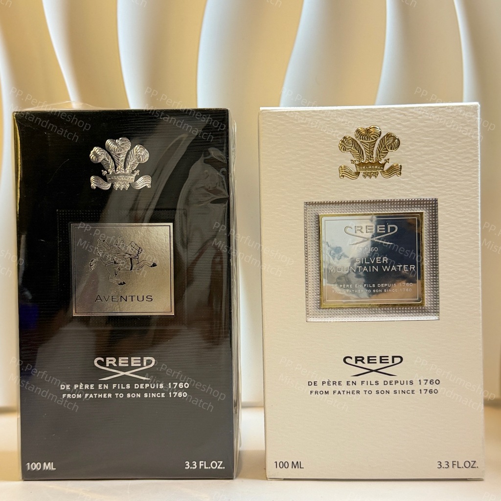 น้ำหอมแท้💯Creed aventus 100 ml (กล่องไม่สวย) & Sliver mountain water 100 ml (กล่องไม่สวย)