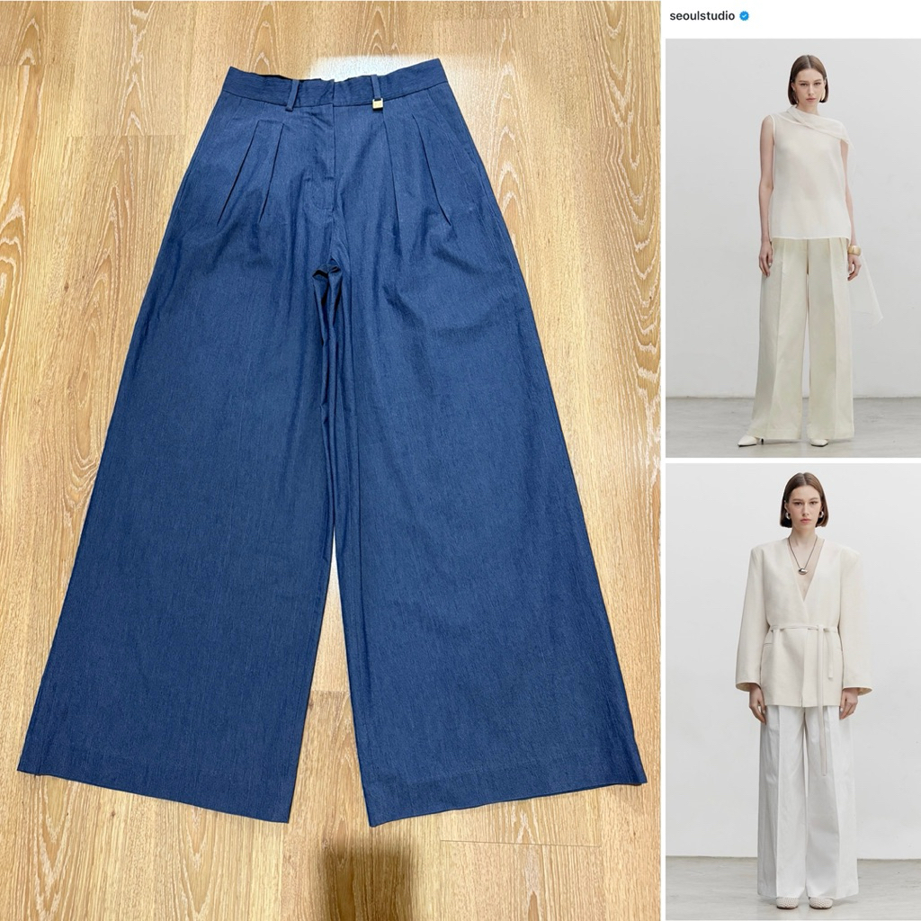 (ใช้โค้ดลดได้) seoul studio vikly pants