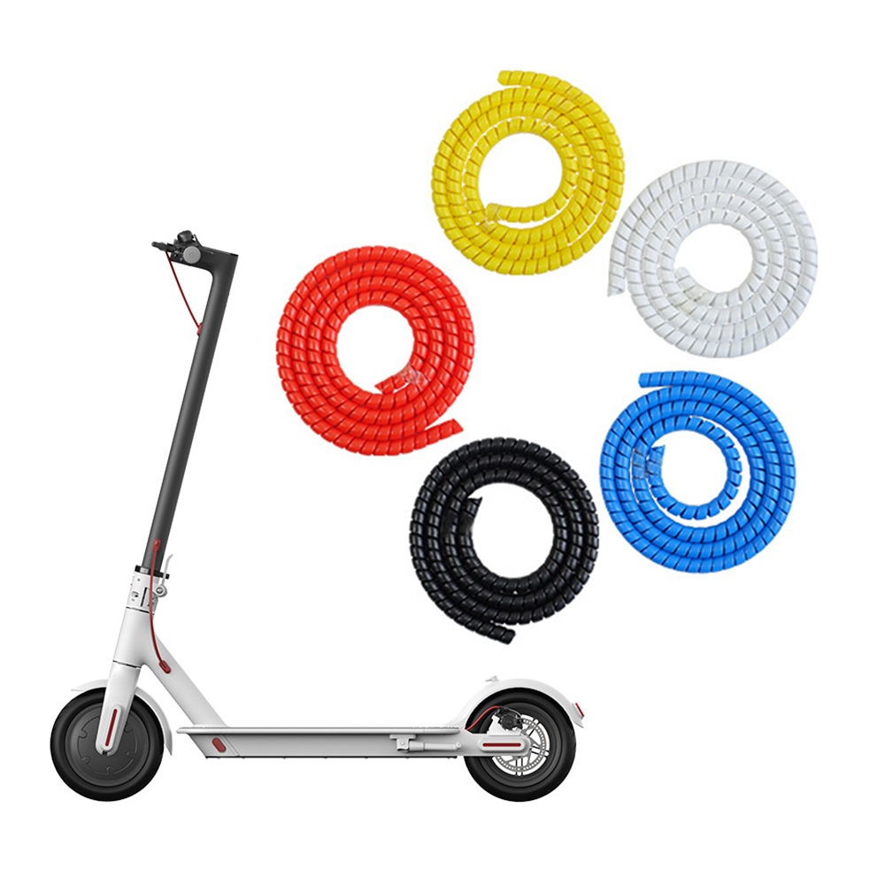 สายพันสายไฟ/สายเบรกกันรอย (Spiral Cable Protector) สำหรับสกู๊ตเตอร์ไฟฟ้า 🛴ถนอมสาย MI049