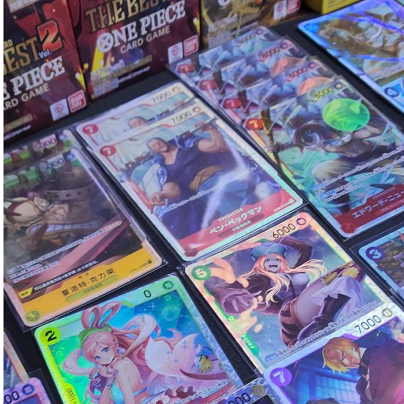 (พร้อมส่ง) รวมการ์ด One Piece ของแท้ภาษาญี่ปุ่น ระดับ SR (Super Rare) รวมหลายOP