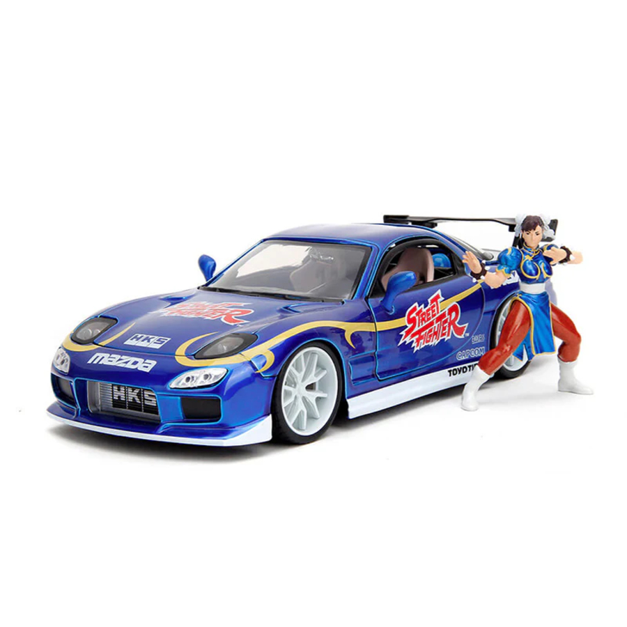 Street Fighter 1/24 Chun-Li & 1993 Mazda RX-7 มือ1 (พร้อมส่ง)