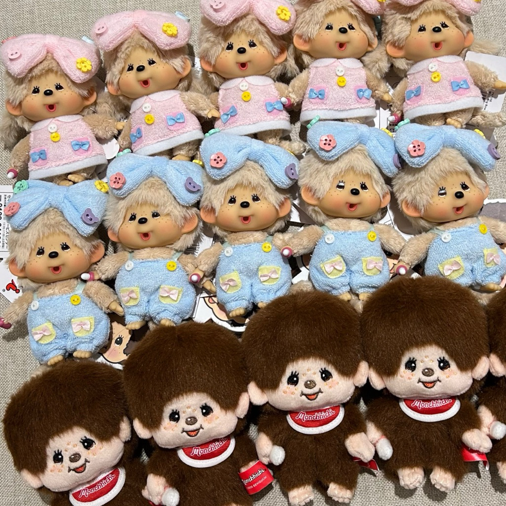(พร้อมส่ง💥แมสได้🛵) ตุ๊กตา และ พวงกุญแจ จาก Monchhichi X Miniso : Mon Mon Farm 🍀