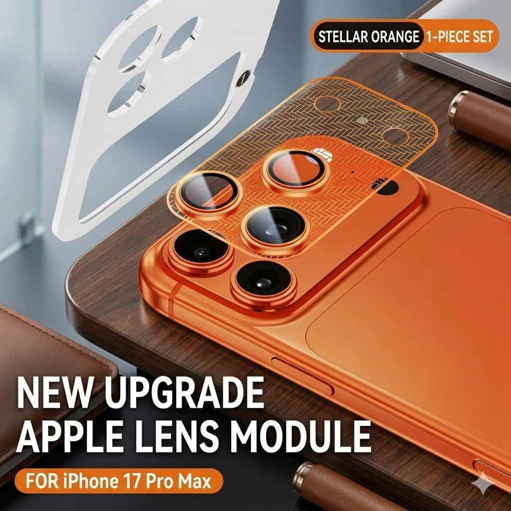 แผ่นกันรอยเลนส์พร้อมคุณสมบัติป้องกันรอยขีดข่วน รุ่นล่าสุด FOR IPHONE 17 PRO MAX