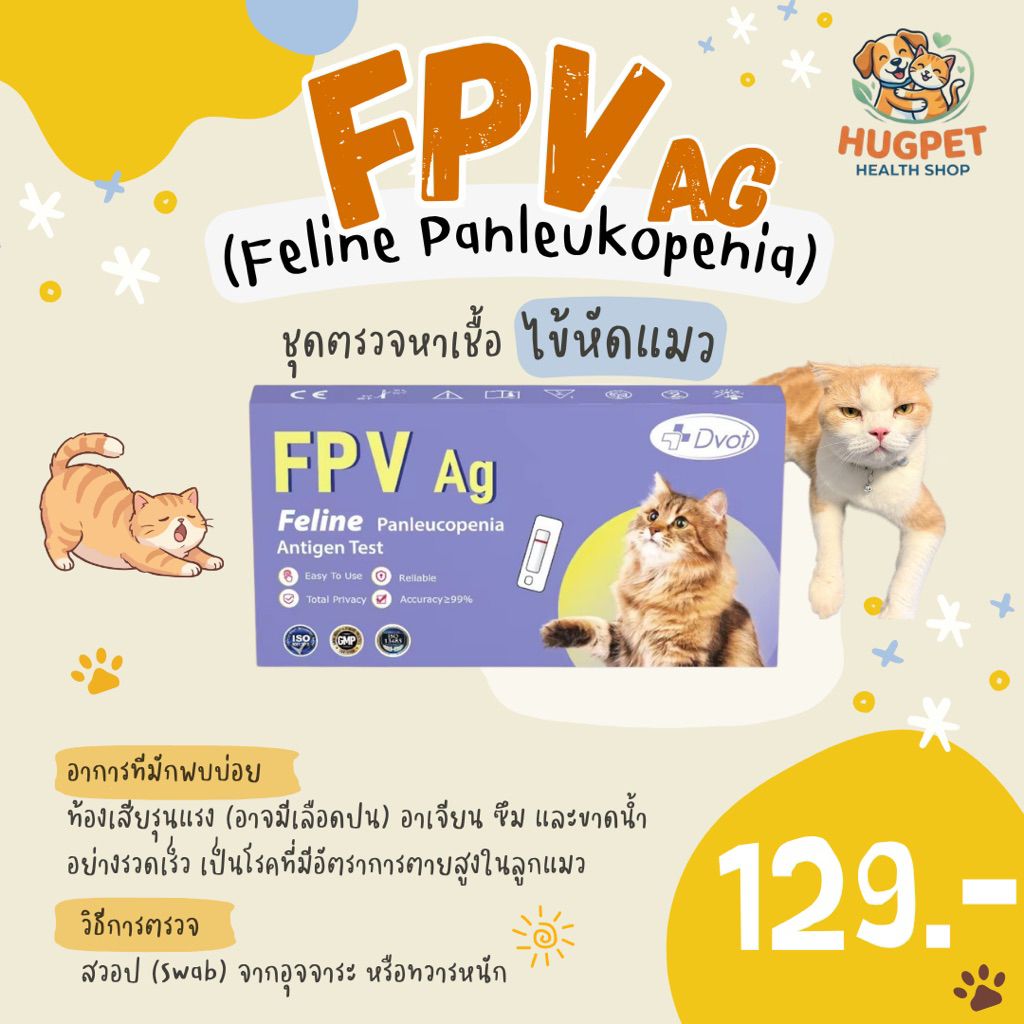 FPV Ag Test ชุดตรวจไข้หัดแมว