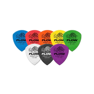 Jim Dunlop Tortex Flow Pick 558 ปิ๊กที่ผสมผสานรวมโทนเสียงที่มีความใสและคมชัดจาก Tortex ผนวกเข้ากับดีไซน์ Flow