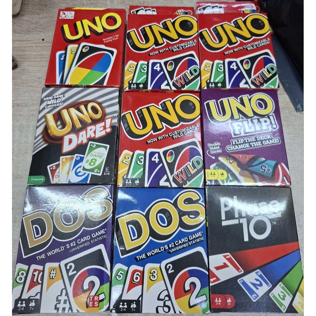เกมส์อูโน่ UNO การ์ดเกมส์อูโน่ ไพ่อูโน่  สีสันสดใส มีหลายลาย การ์ดอูโน่108ใบ เกมส์คลาสสิค พร้อมส่งในไทย
