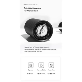 Timemore C3s เฟือง S2C660 (ประกันศูนย์ 1 ปี) เครื่องบดกาแฟ C3 Coffee Grinder