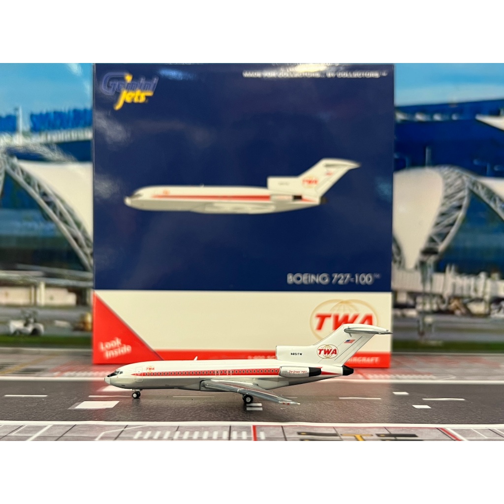 Gemini Jets [GJTWA2353] 1:400 Trans World Airlines (TWA) B727-100 N851TW [“twin globes” livery; poli
