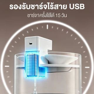 Rongholt น้ำพุแมวไร้สายอัตโนมัติ กรองหลายชั้น ทำจากเซรามิกทั้งตัว เซนเซอร์อินฟราเรด ชาร์จ USB
