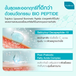 PROVAMED ACNICLEAR BIO-PEPTIDE ANTI ACNE MOISTURIZER 40 ML - โปรวาเมด มอยส์เจอไรเซอร์ ไบโอเปปไทด์