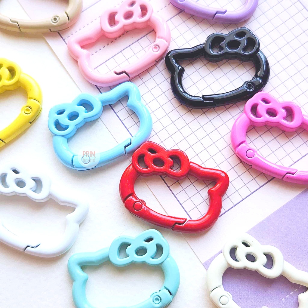 ตะขอห่วงสปริง ห่วงพวงกุญแจแมวเหมียว หลากสี สำหรับงาน DIY งานฝีมือ ตุ๊กตา art toy