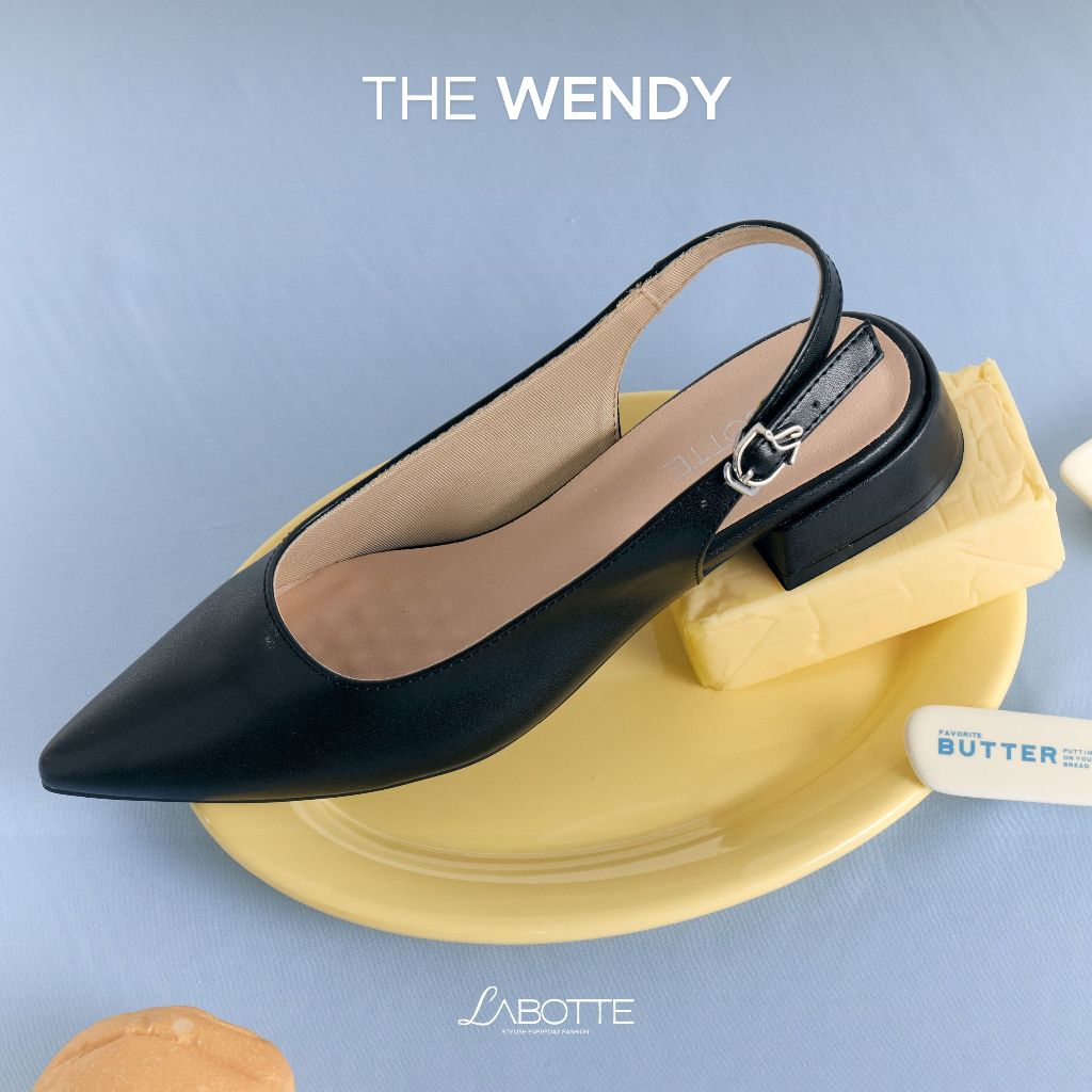 The wendy - Labotte.bkk รองเท้ารัดส้น รองเท้าหัวแหลม (YH25847-2)