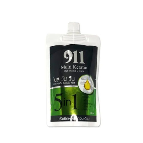 911 Muti Keratin Rebonding Cream 300ml (1158) ครีมยืดผม ไนล์ วัน วัน มัลติ เคราติน รีบอนดิ้ง ครีม