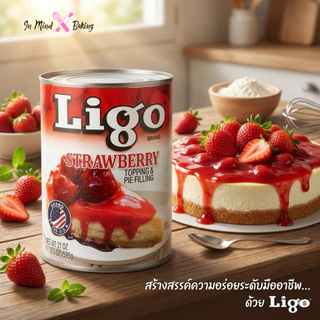 Ligo Topping & Pie Filling Blueberry Strawberry Cherry ลิโก้ พายฟิลลิ่ง ท้อปปิ้ง บลูเบอร์รี่ เชอร์รี่ สตรอเบอร์รี่ 595 ก