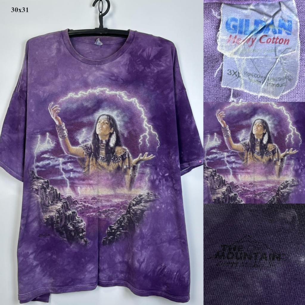 THE MOUNTAIN เสื้อวินเทจพิม์ลาย3D ป้ายGILDAN size 3XL