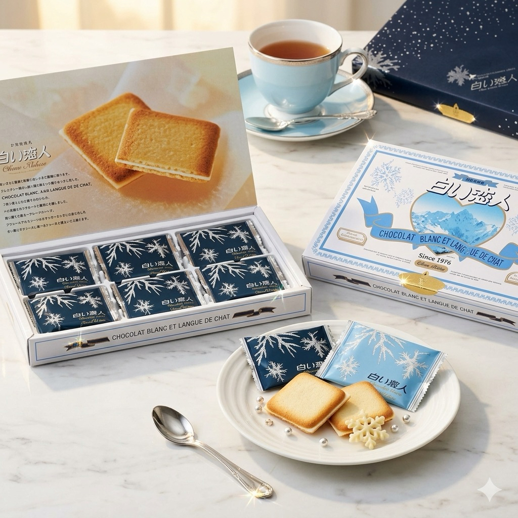 Shiroi koibito White Chocolate ชิโรอิ ฮอกไกโด คุกกี้ 18,24,แบบผสม