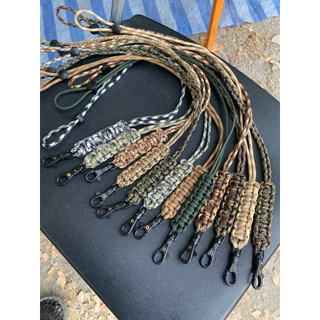 A038 สายคล้องคอ ห้อยนกหวีด ห้อยบัตร ถักจากเชือกparacord 4มิล