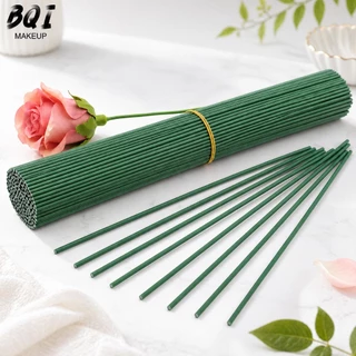 ก้านลวดดอกไม้สีเขียว 40 ซม. 50 ชิ้น ก้านดอกไม้ปลอม ดัดงอได้ สำหรับ DIY ทำดอกไม้ งานแฮนด์เมด งานประดิษฐ์