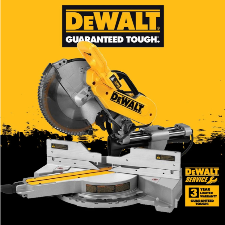 DEWALT DW714 แท่นตัดองศา เลื่อยองศา เลื่อยตัดองศา เครื่องเลื่อยองศา ขนาด 10 นิ้ว กำลังไฟ 1650 วัตต์