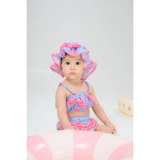 Babyhip ชุดบิกินี่เด็ก ชุดว่ายน้ำเด็กเล็ก ชุดว่ายน้ำทูพีสเด็ก ชุดว่ายน้ำเด็ก ลายนางเงือก SWIM CLUB COLLECTION