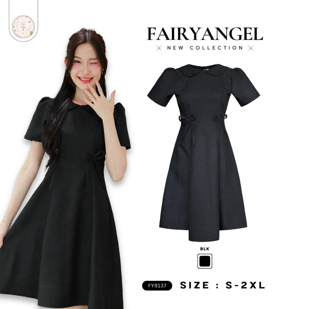 Fairyangelstore - เดรสคอปีเตอร์แพนแขนตุ๊กตาลายไทย (FY9137)