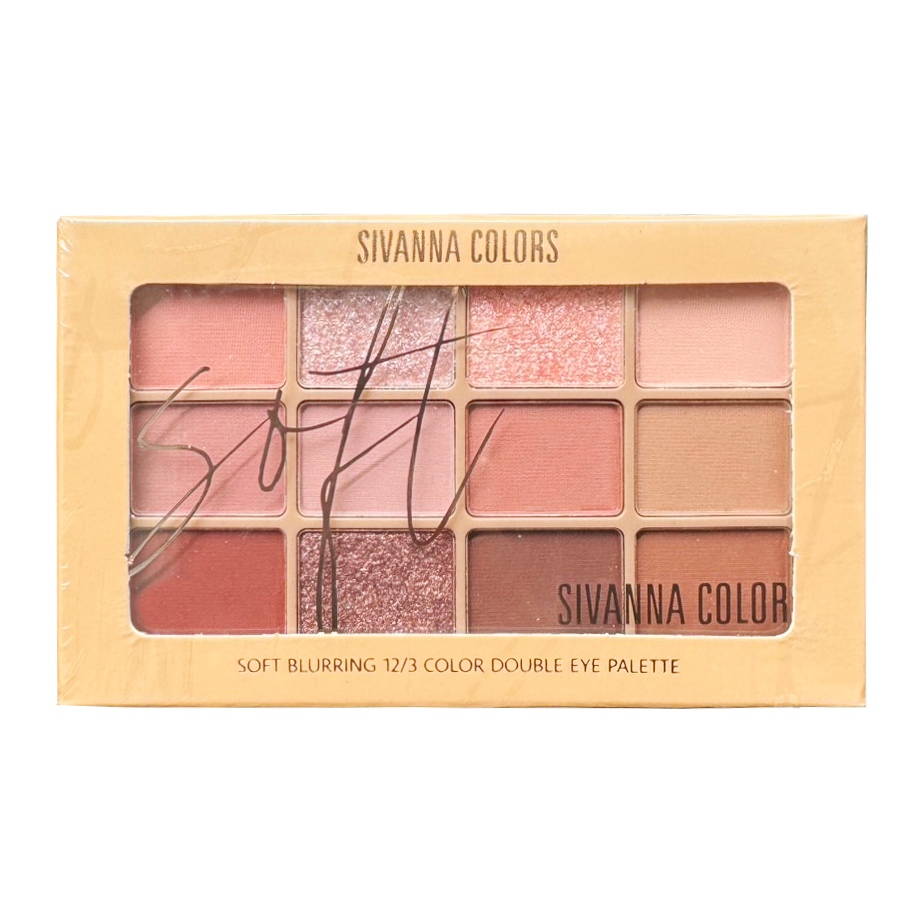 อายแชโดว์ ซีเวนน่า ชอฟท์ เบลอริ่ง 12/3 คัลเลอร์ส ดับเบิ้ล อาย พาเลทท์ SIVANNA  SOFT BLURRING HF620