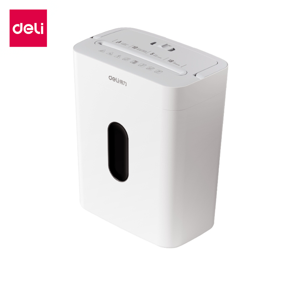 Deli เครื่องทำลายเอกสาร 18L  Auto เครื่องย่อยเอกสารอัตโนมัติ ย่อยเล็ก 4x38mm มีหูหิ้ว Paper shredder