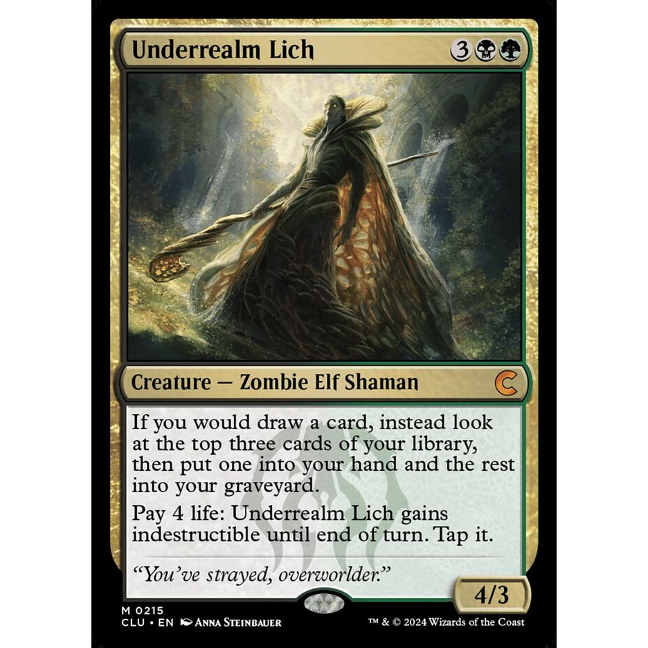 Ravnica: Clue Edition - [CLU] - (M) - [Underrealm Lich] - [2024]