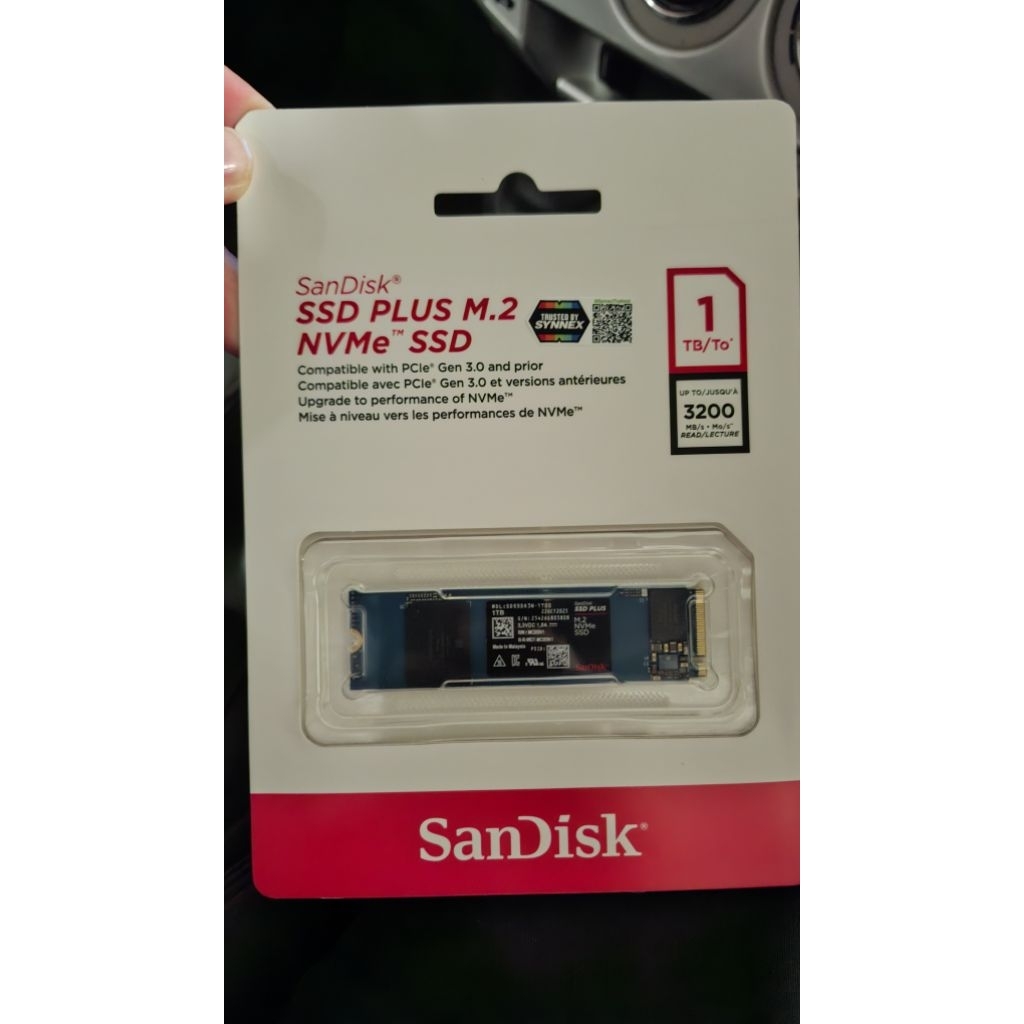 Sandisk SSD Plus M.2 NVMe PCIe Gen 3.0