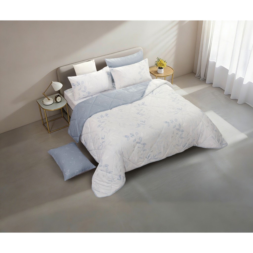 [ราคาโปร] AI by AKEMI ผ้าปูที่นอน + ผ้านวม รุ่น Everie Collection 950 เส้นด้าย