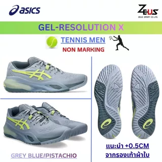 ASICS GEL-TENNIS (แนะนำไซส์ + 0.25 - 0.5CM จากรองเท้าผ้าใบค่ะ) รองเท้าเทนนิสผู้ชาย เน้นความมั่นคงและสบายเมื่อเล่นเทนนิส
