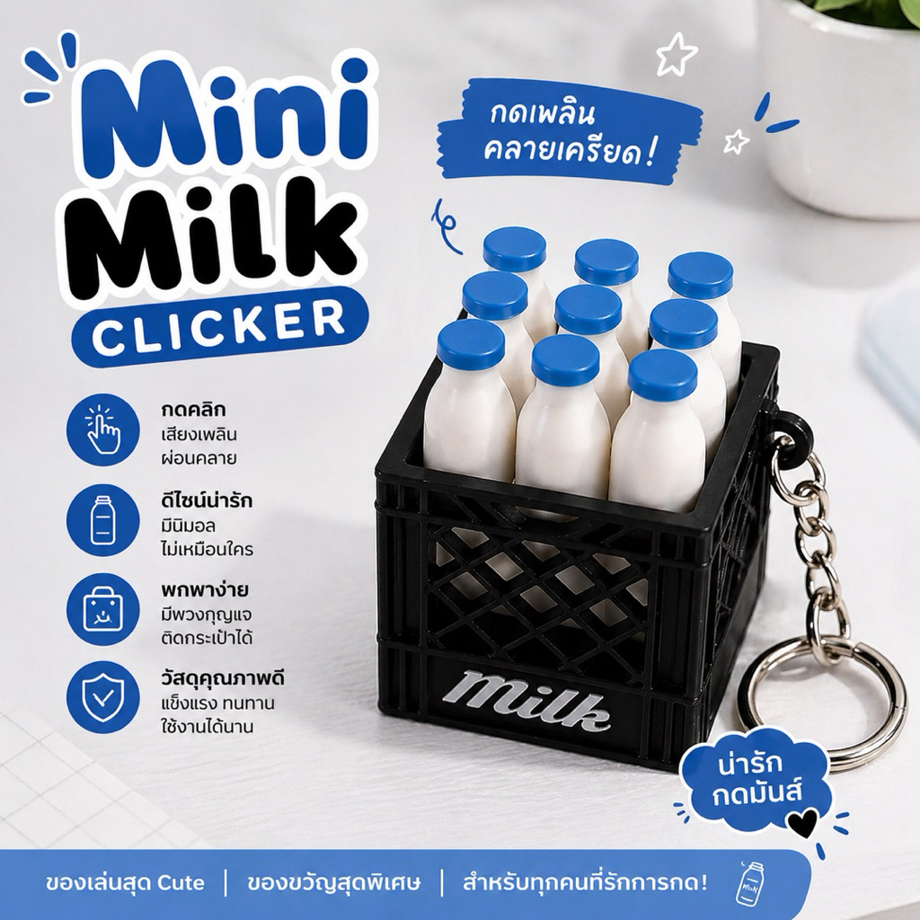 Milk Crate Clicky คลิกเกอร์ลังนม