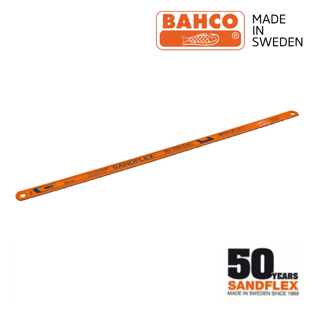Bahco ใบเลื่อยมือ 18T 12 นิ้ว SANDFLEX รุ่นครบรอบ 50ปี Made in Sweden