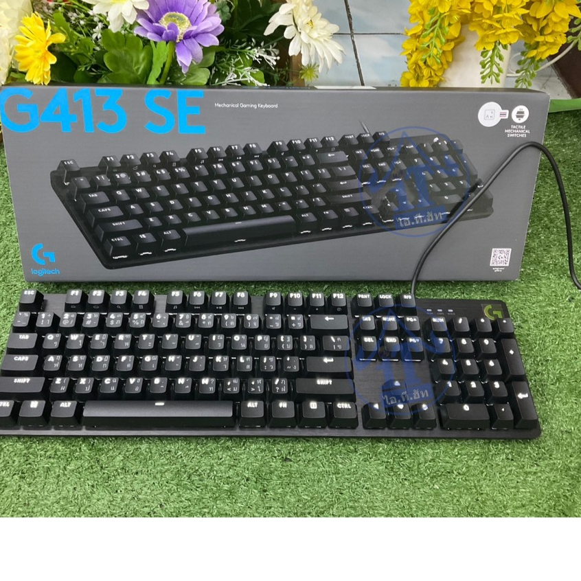 KEYBOARD LOGITECH G413 SE (BLUE SWITCH คีย์บอร์ด) ประเภท Key Switch Romer-G Tactile Mechanical Switc