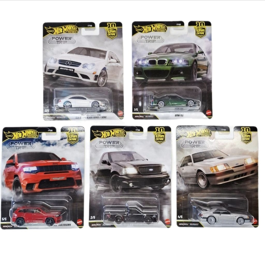 Hot wheels premium Power trip ล้อยาง แพ็คสวย